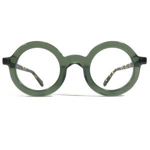 Krewe HURST Eyeglasses Frames Clear Green Brown Tortoise Round Panto 43-28-135